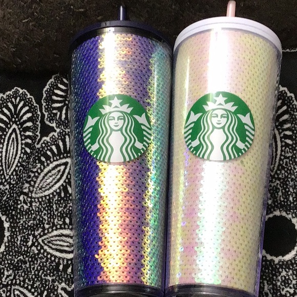 2 Starbucks 2020 venti glitter tumblers